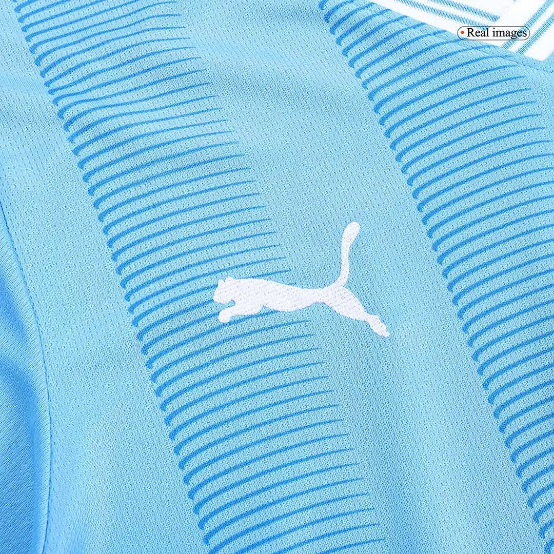 2023/24 Manchester City Home Jersey Kit(Shirt+Shorts)