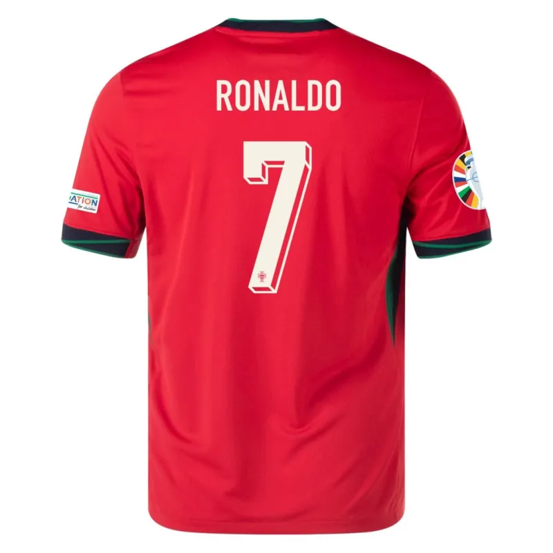 Portugal Home Ronaldo #7 R. Leão #17 Pepe #3 Jersey Euro 2024