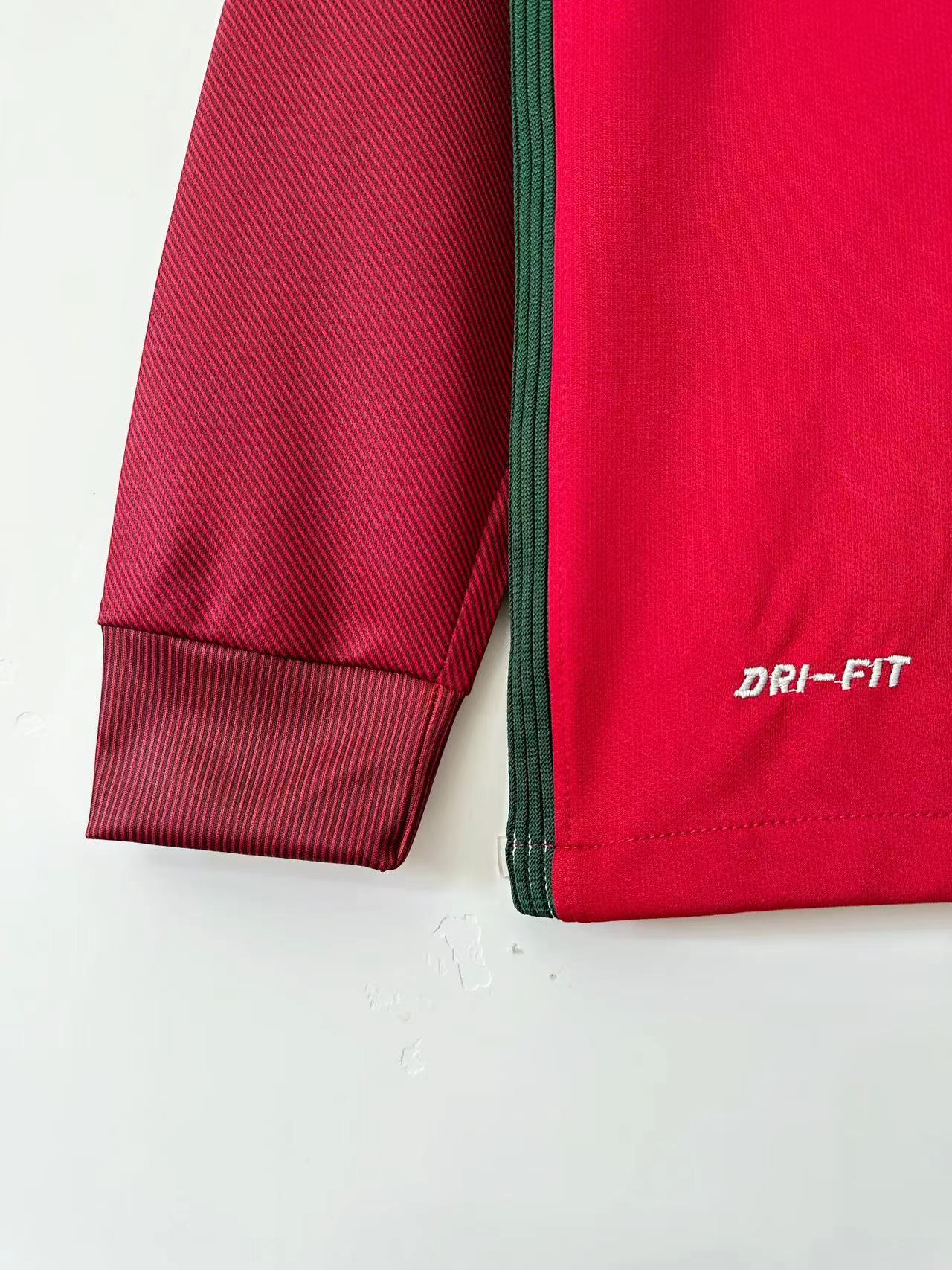 Portugal Retro Home Long Sleeve Jersey 2016