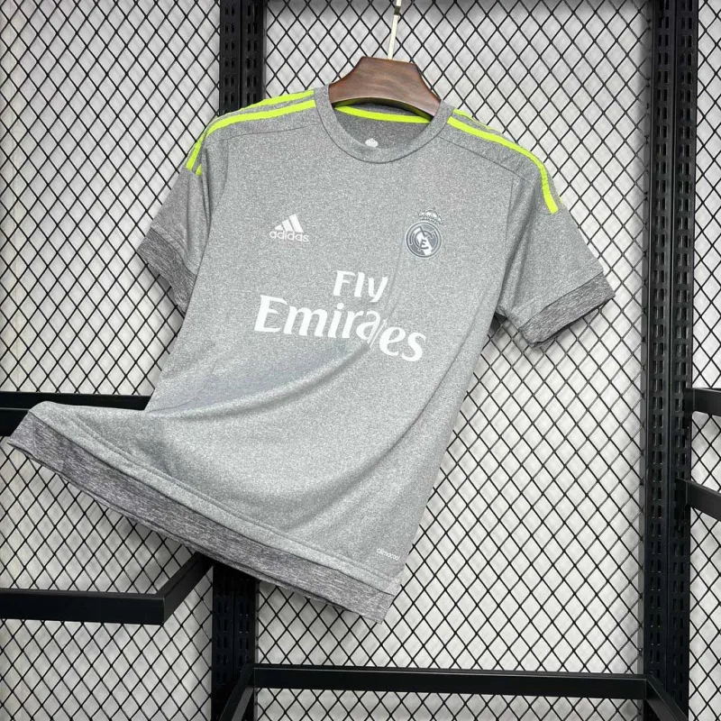 2015-16 Real Madrid Away Retro Jersey Grey