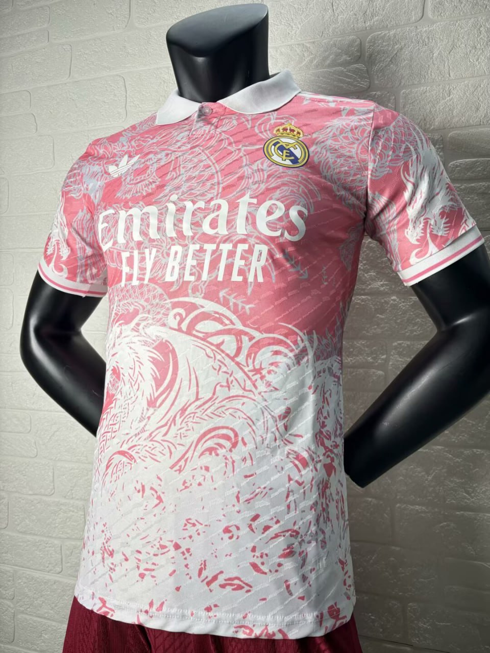 Real Madrid Pink Dragon Pattern Player Jersey 25/26