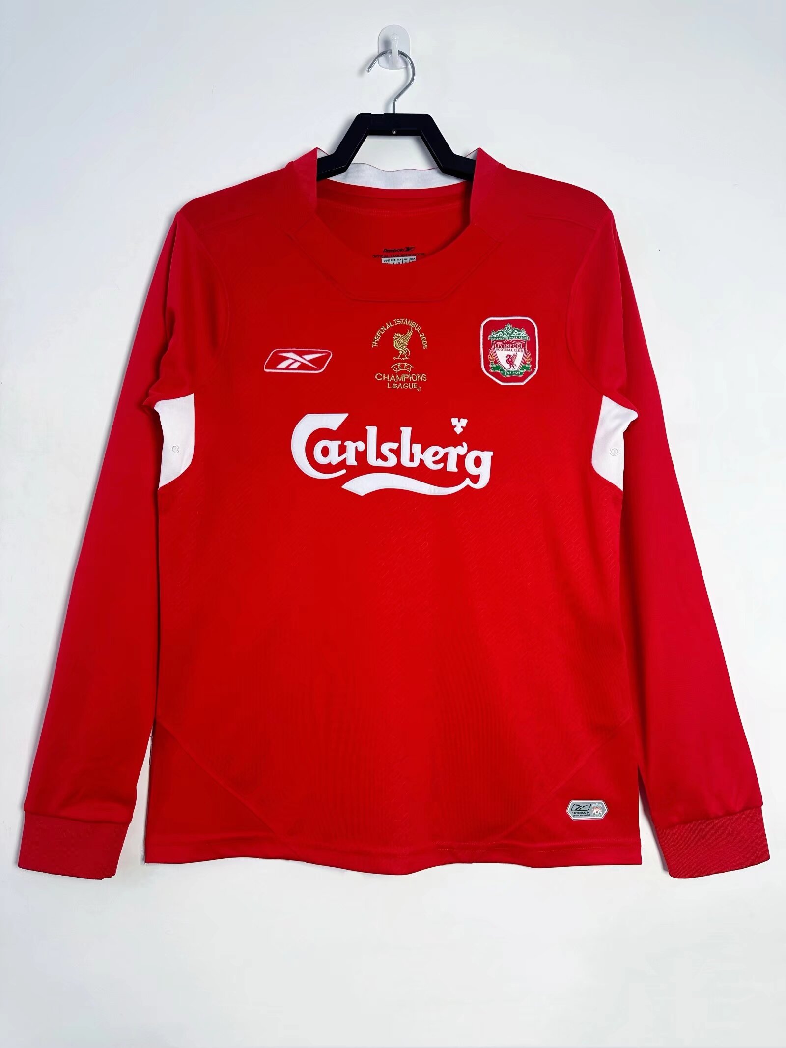 Liverpool Home Long Sleeve Retro Jersey 2004/05
