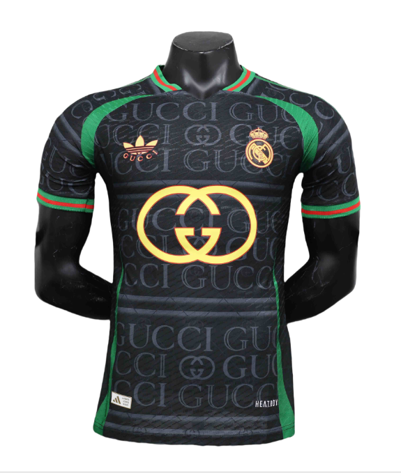 24-25 Real Madrid VS GUCCI Black Player Version Jersey
