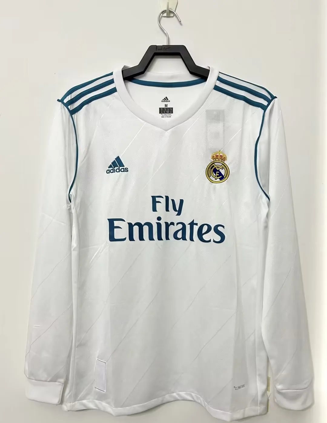 2017/18 Real Madrid Retro Home Long Sleeve Jersey
