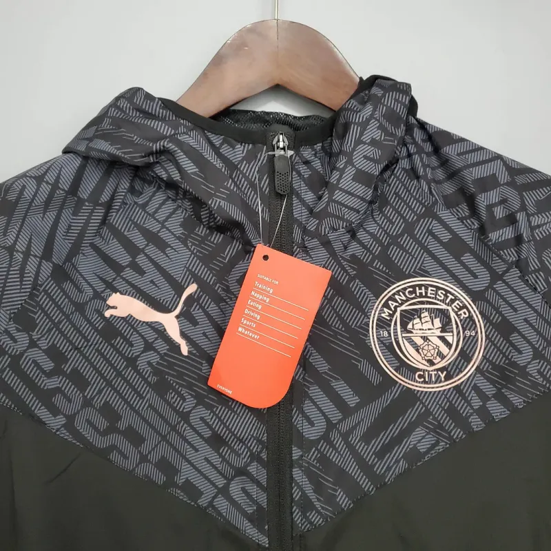 Manchester City Jersey Windbreaker Black  2021/2022