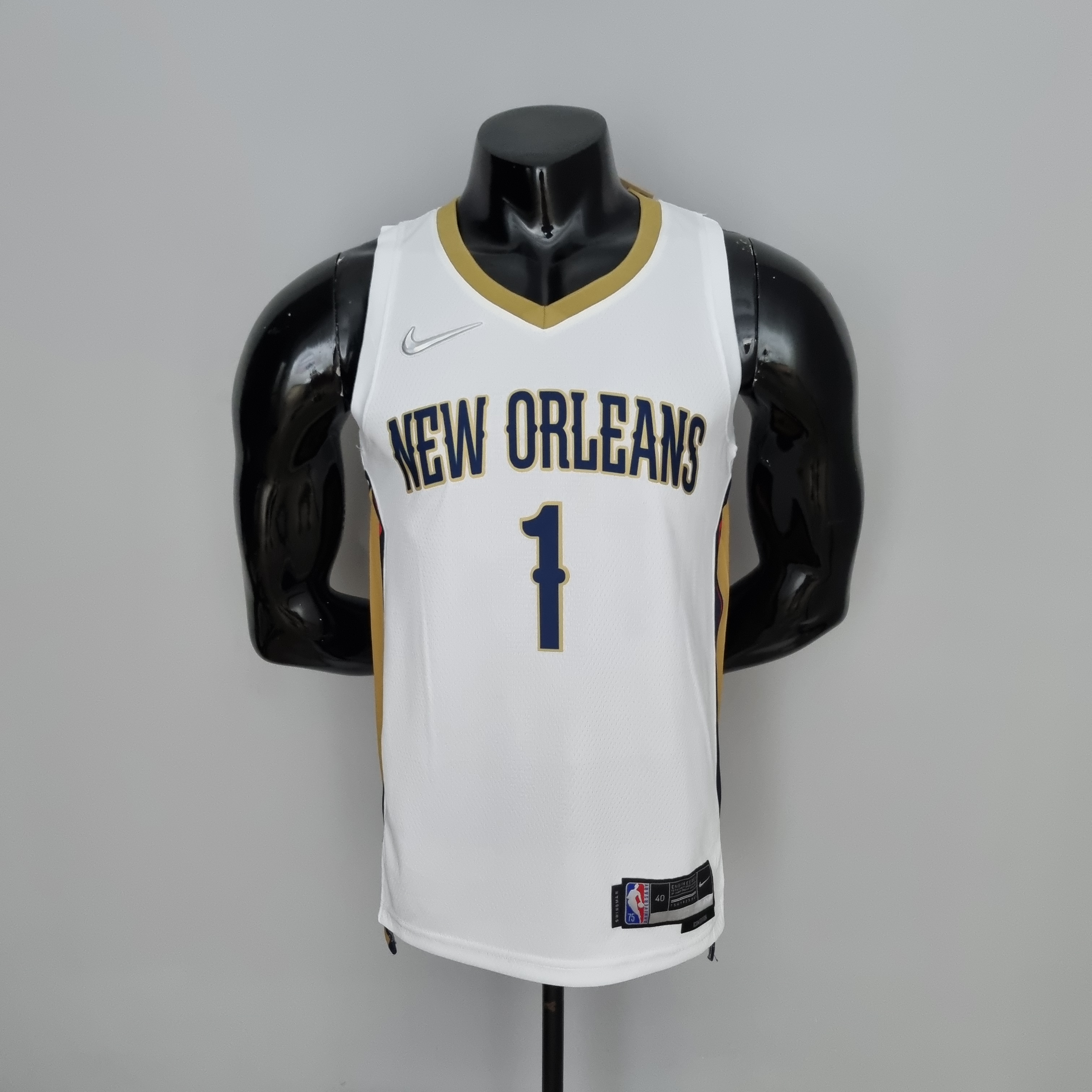 Zion Williamson New Orleans Pelicans 75th Anniversary Swingman Jersey White
