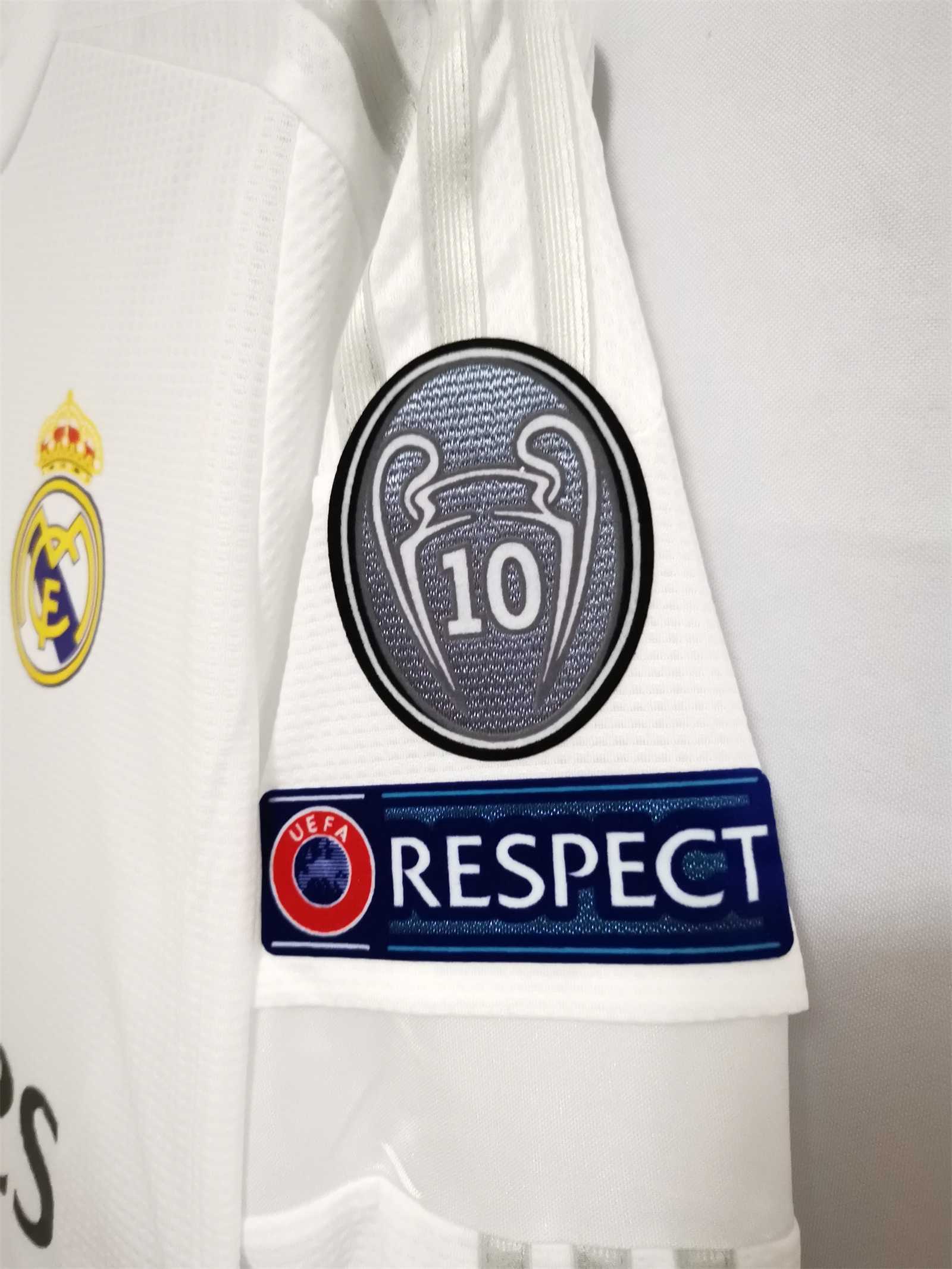 15-16 Real Madrid home Retro white long sleeves