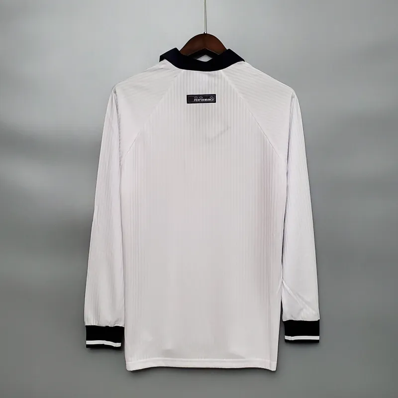 1998 England World Cup Home Retro Jersey Long Sleeve #7 BACKHAM #20 OWEN