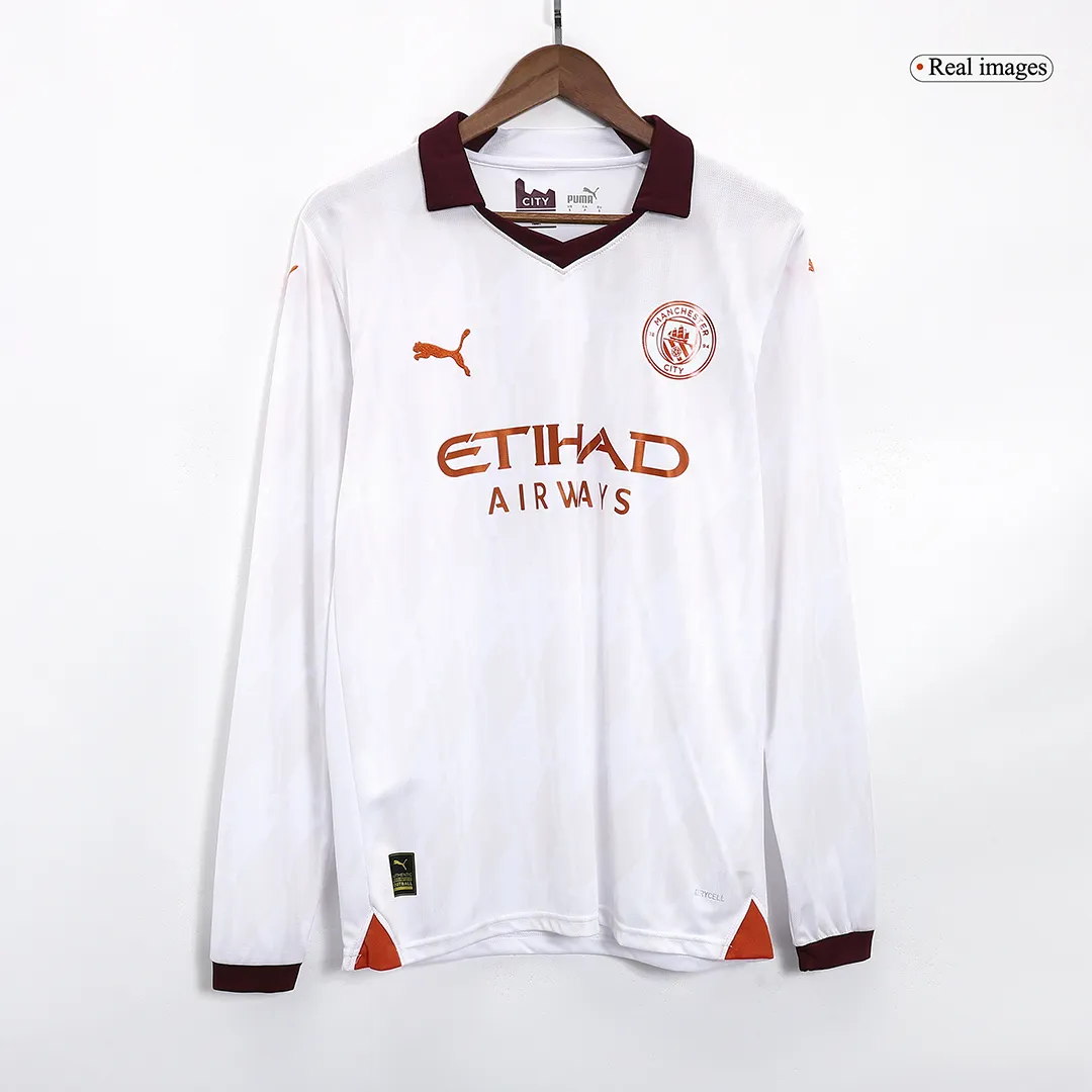 2023/24 Manchester City Away Long Sleeve Jersey