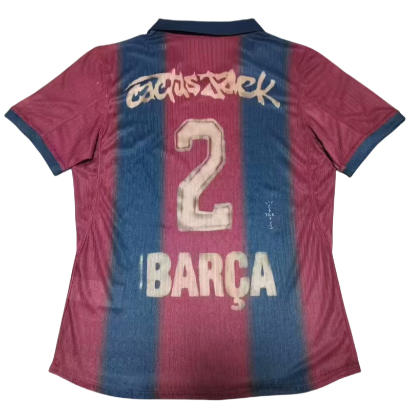 Barcelona X Travis Scott Home Shirt Player Version Soccer Jersey 25-26 Non-Customize (Custom numbers are not supported)