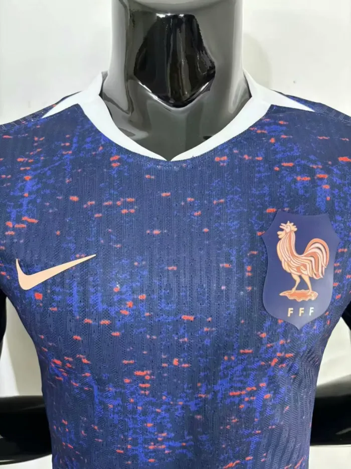 France Women's Team Euro 2025 Home Player Version Man Jersey