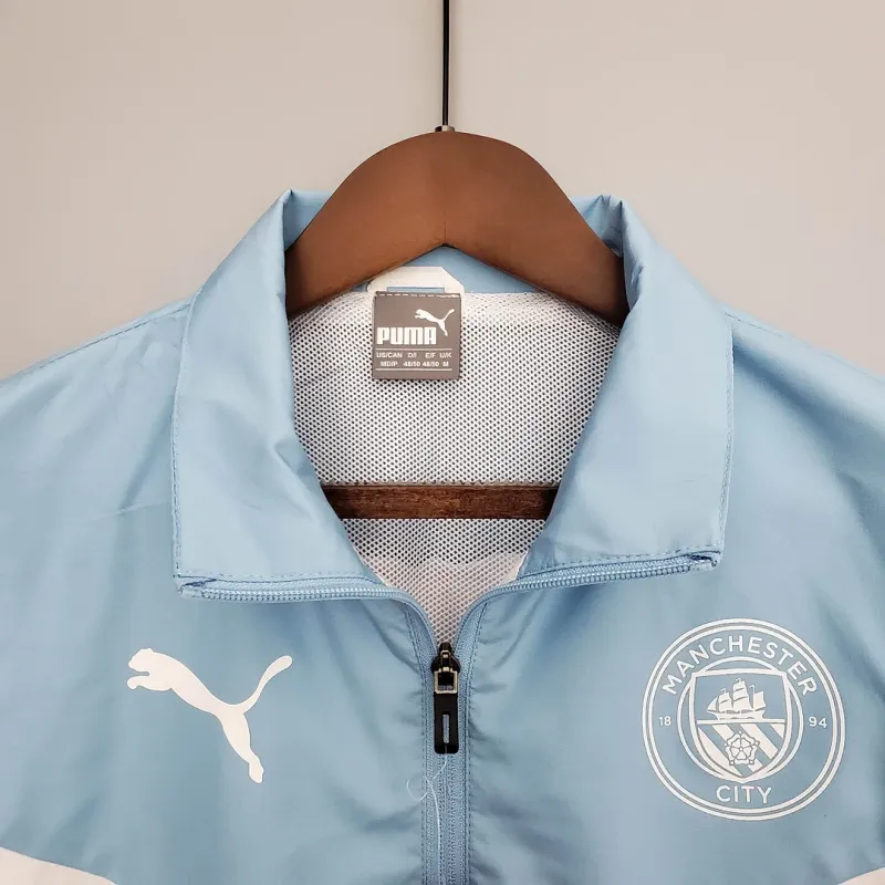 Manchester City Jersey Windbreaker Blue And White 2021/2022