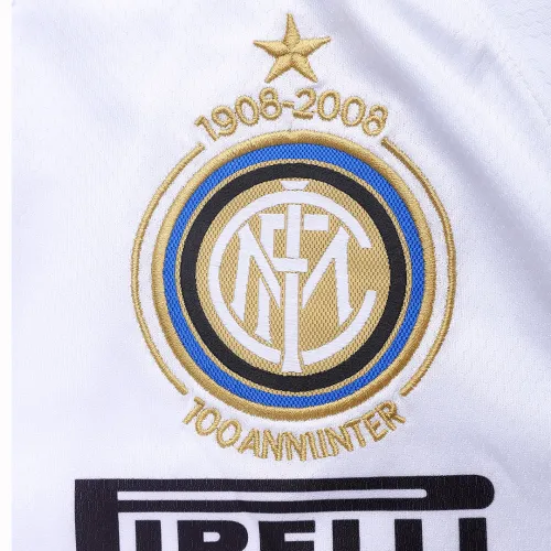 07-08 Inter Milan Figo #7 Retro Jersey 100th Anniversary Away