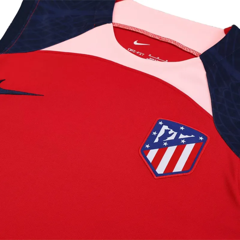 Atletico Madrid Sleeveless Training Kit (Top+Shorts) Red 2023-24
