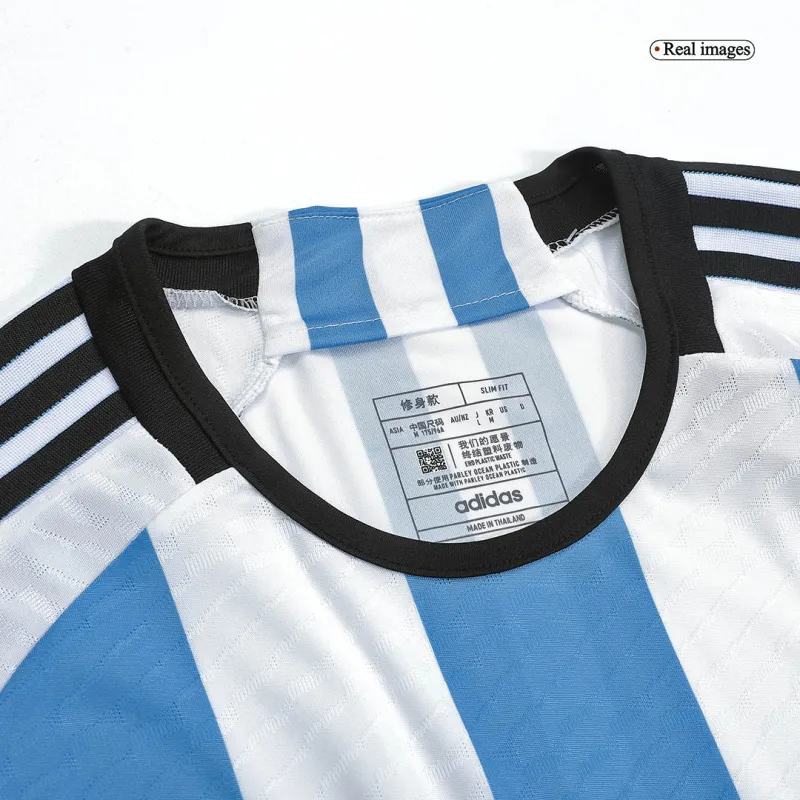 2022 Argentina World Cup Champion Edition 3 stars Home Jersey Player Version