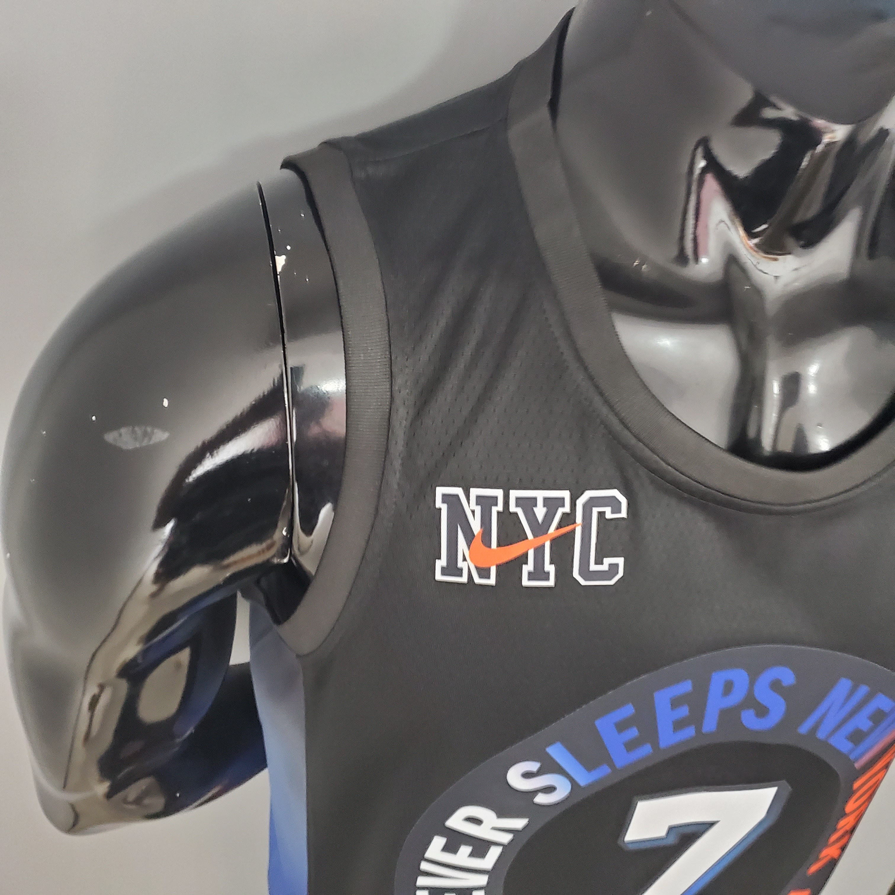 Carmelo Anthony New York Knicks City Edition Swingman Jersey Black