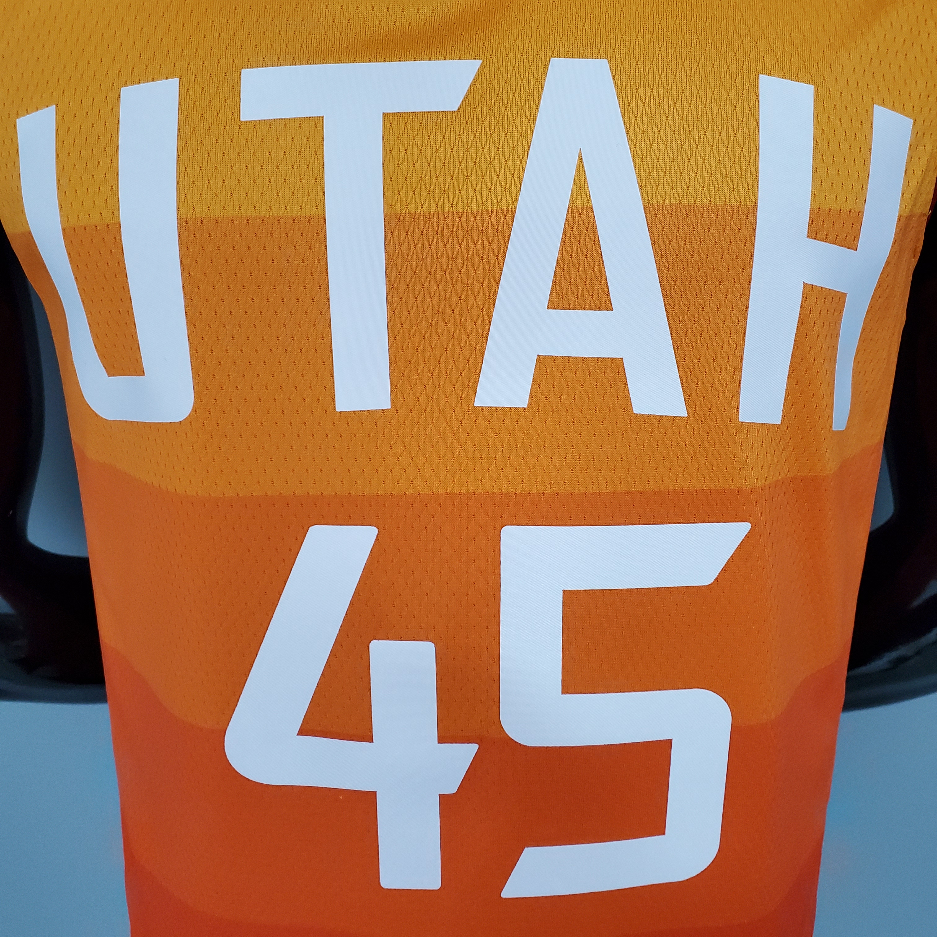 Donovan Mitchell Utah Jazz Rainbow Gradient Orange Swingman Jersey