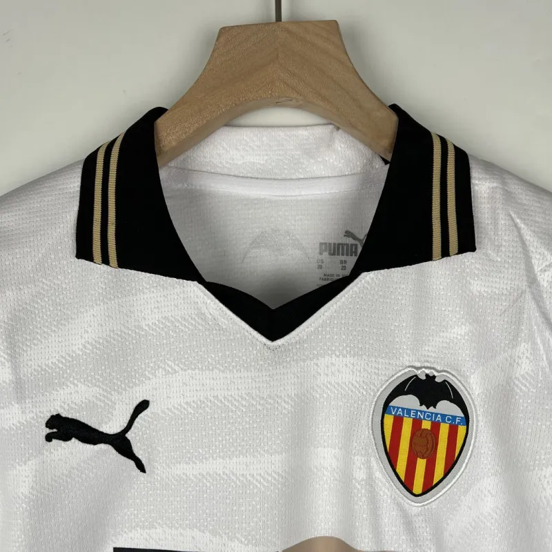 Kids Valencia 2023/24 Home Kit Jersey+Shorts