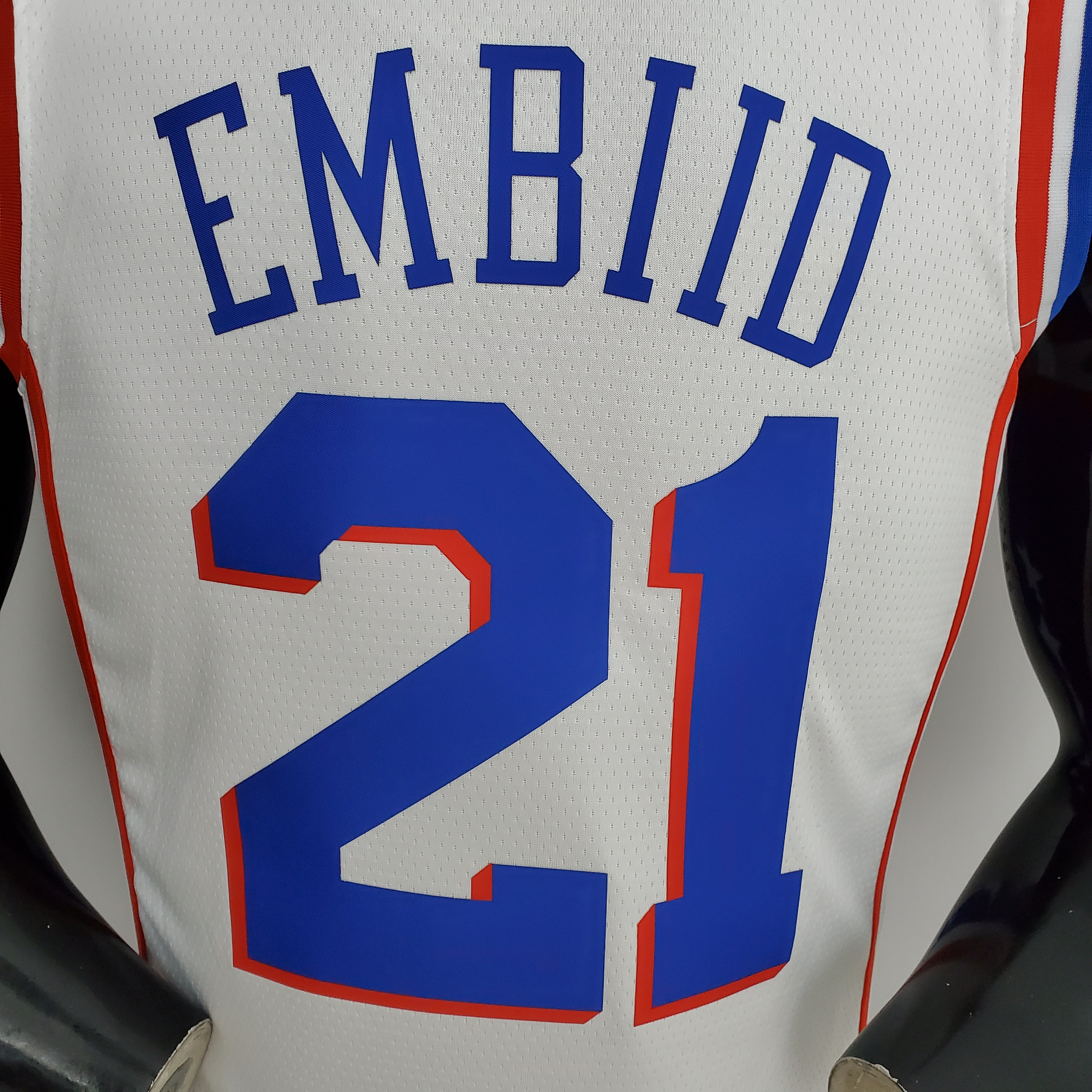 Joel Embiid Philadelphia 76ers 75th Anniversary Swingman Jersey White
