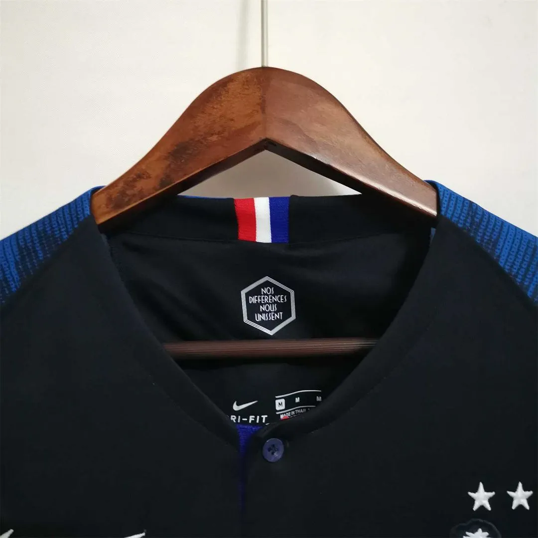 2018 France World Cup Champion 2 Stars Home Retro Jersey
