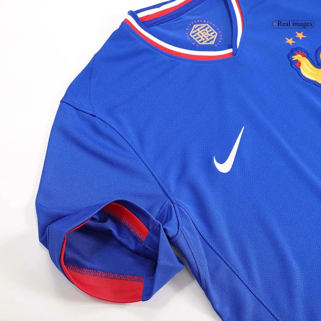 France Home Jersey Euro 2024 Soccer Apparel