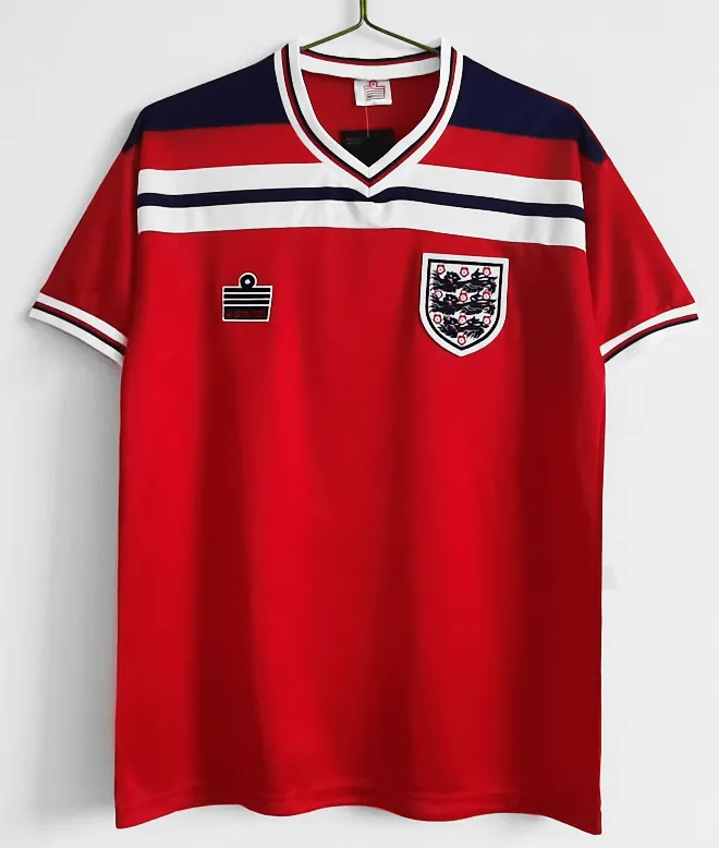 1982 England Retro Soccer Jersey Away Replica