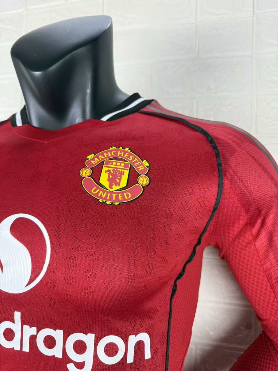 Manchester United Home Long Sleeve Player Jersey 25/26