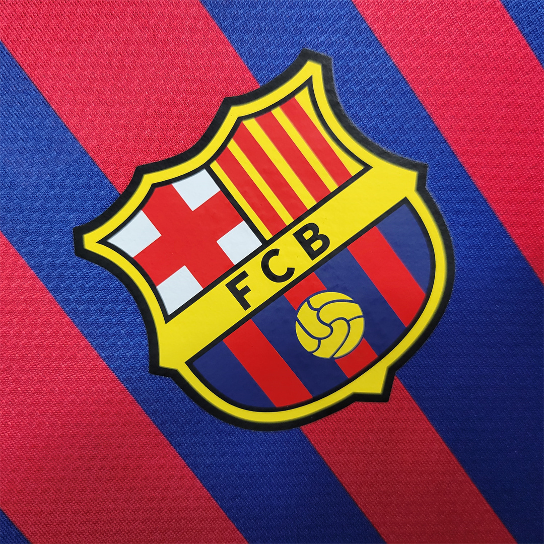 11-12 Barcelona Retro Jersey Home Soccer Shirt