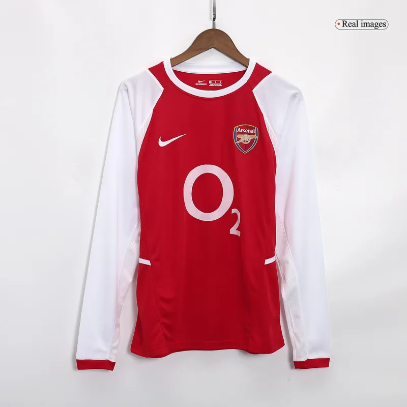 02-04 Arsenal Retro Home Long Sleeve Jersey
