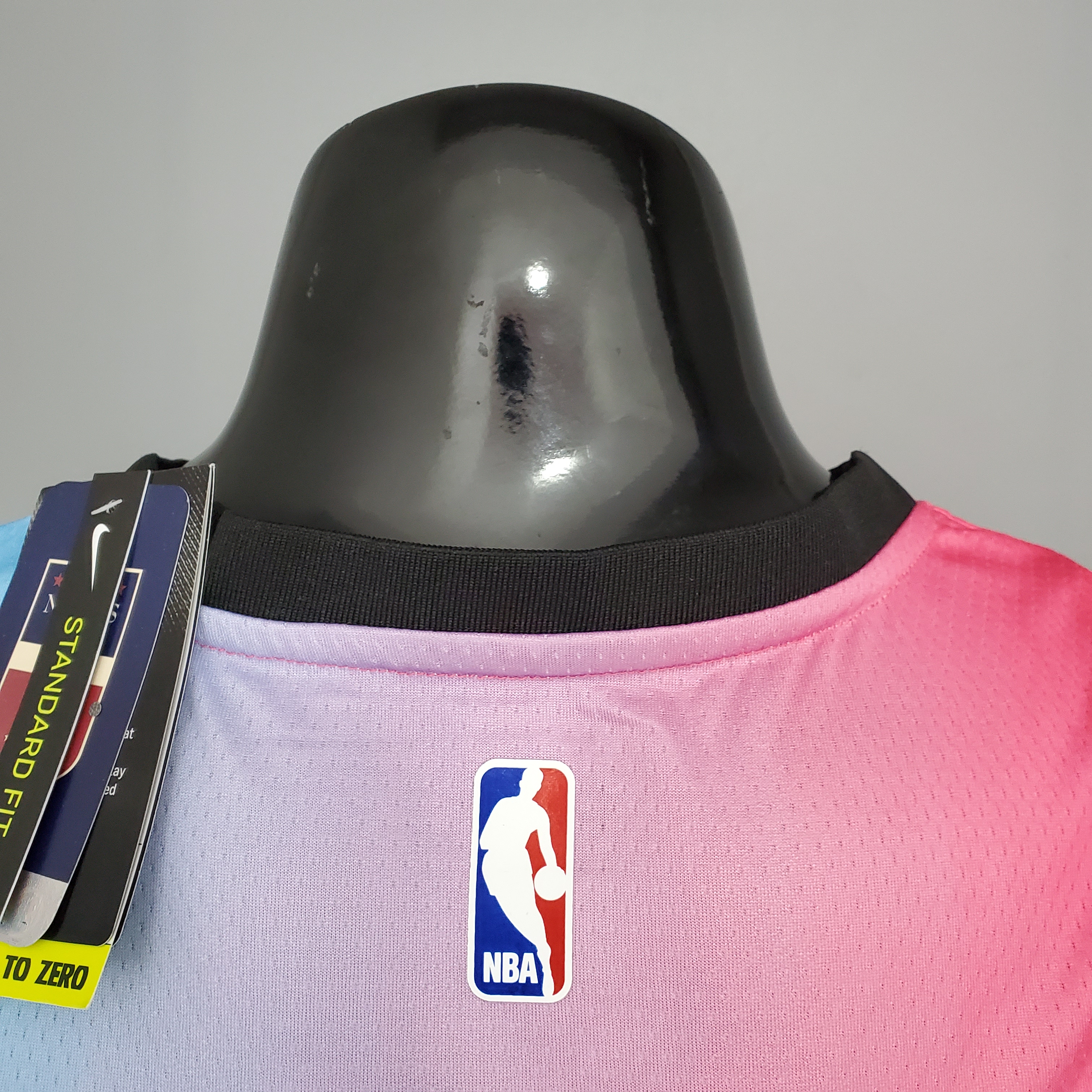 Victor Oladipo Miami Heat Swingman Jersey Pink Blue