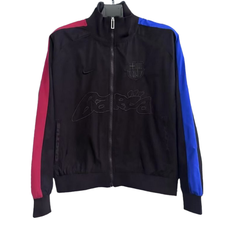 25-26 Barcelona Black Windbreaker Jackets