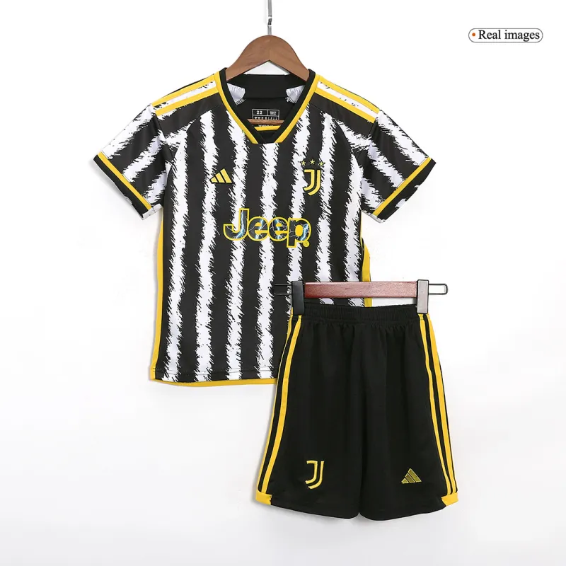 2023-24  Kids Juventus Home Jersey Kit