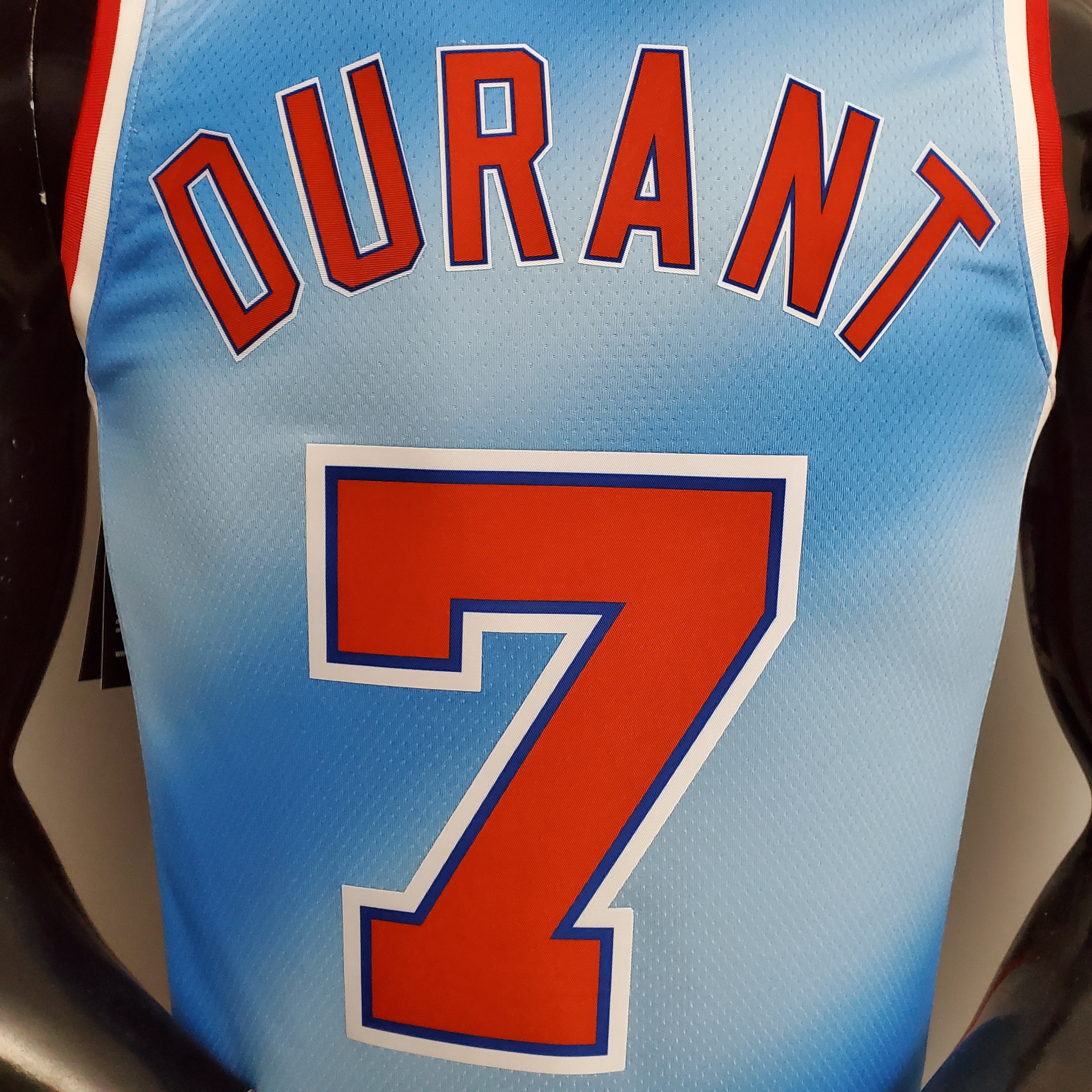 Kevin Durant Brooklyn Nets Retro Limited Edition Blue Swingman Jersey