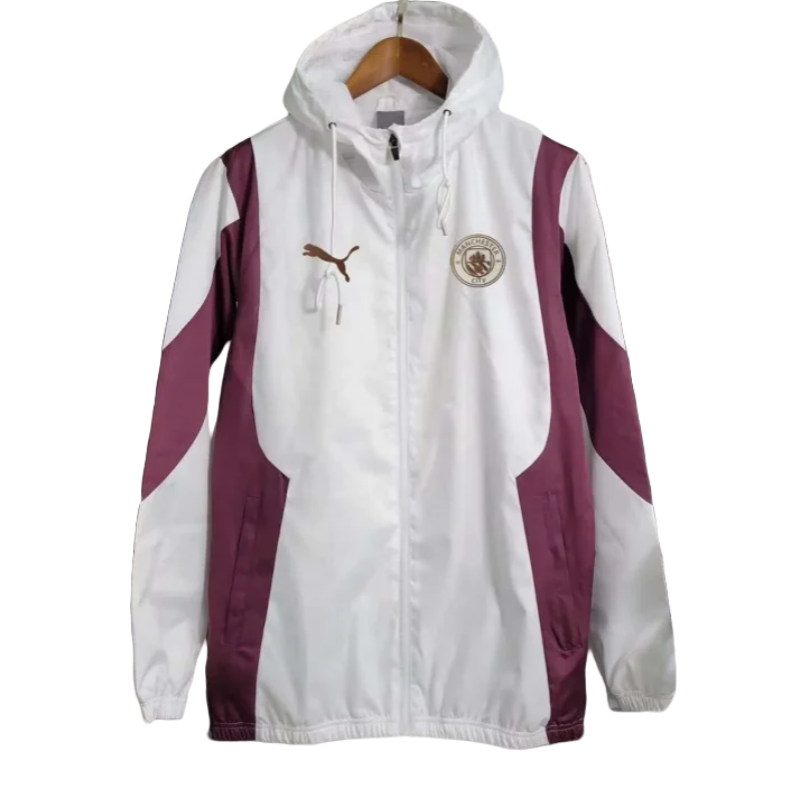 Manchester City Jersey Windbreaker White and purple 2023/2024