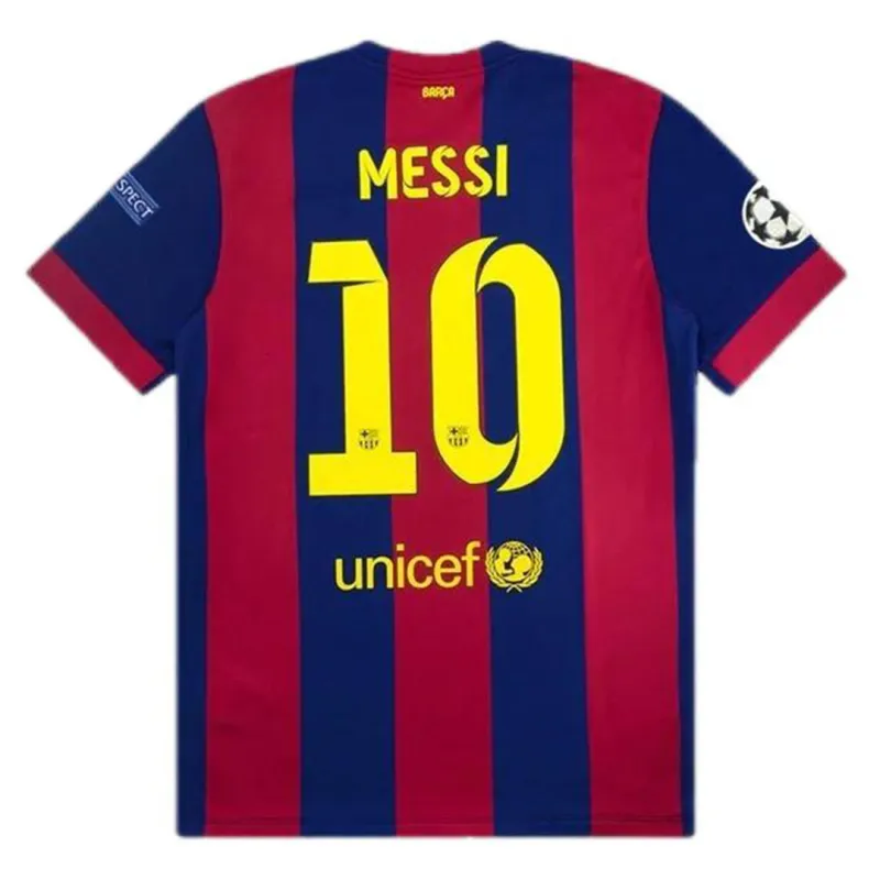 Barcelona Messi #10 Neymar Jr #11 Retro Home Jersey 14/15