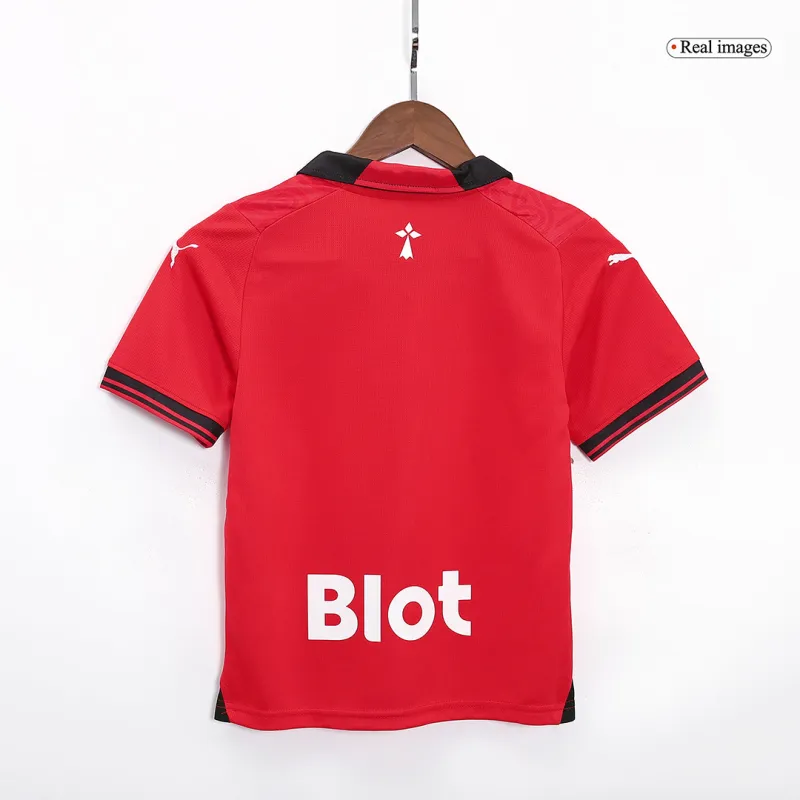 23-24 Kids Stade Rennais Home Kit Jersey+Short