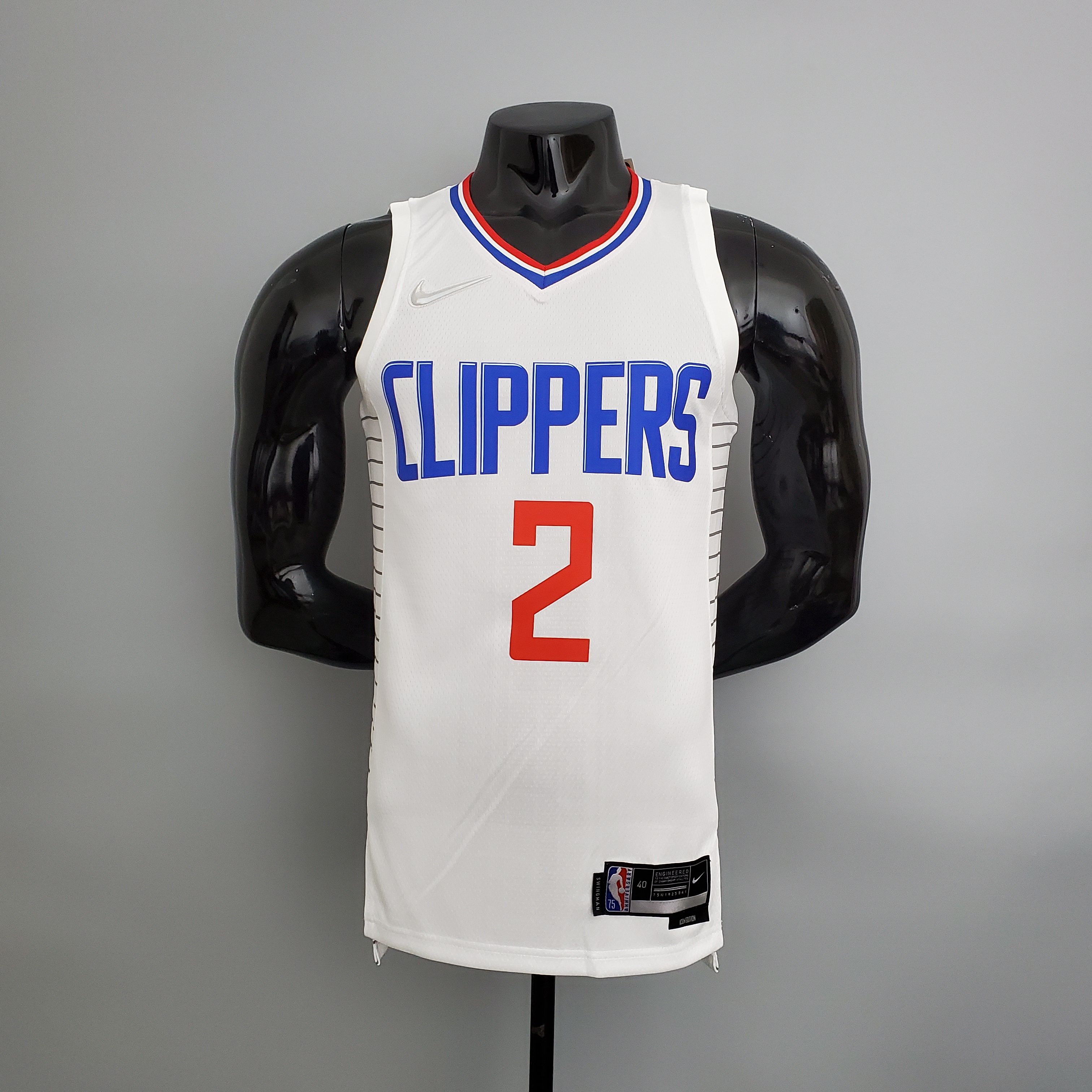Kawhi Leonard LA Clippers 75th Anniversary Swingman Jersey White