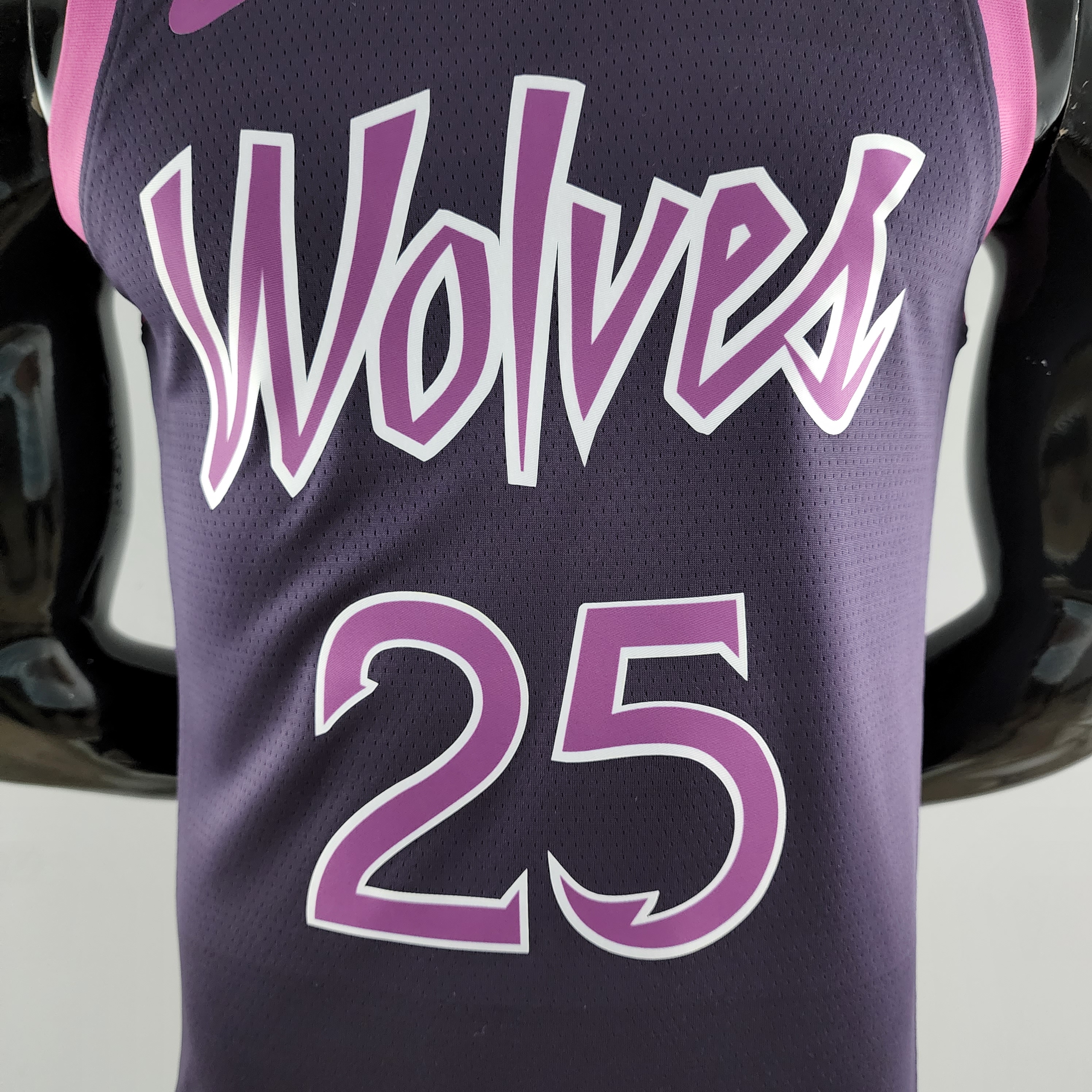 Derrick Rose Minnesota Timberwolves Swingman Jersey Black and Purple