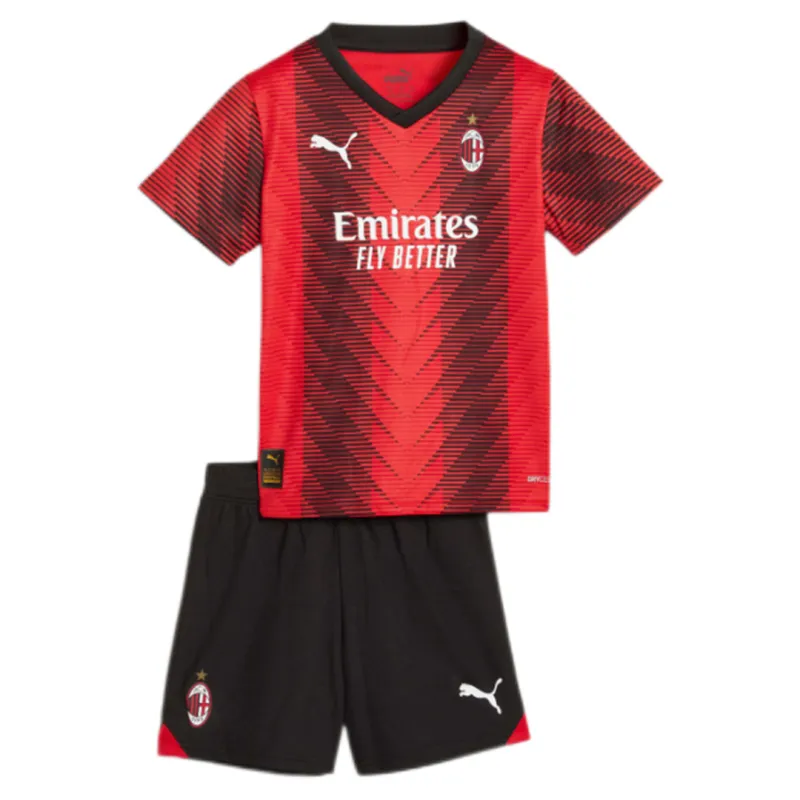23-24 Kids AC Milan Home Whole Kit (Shirt+Short+Socks)