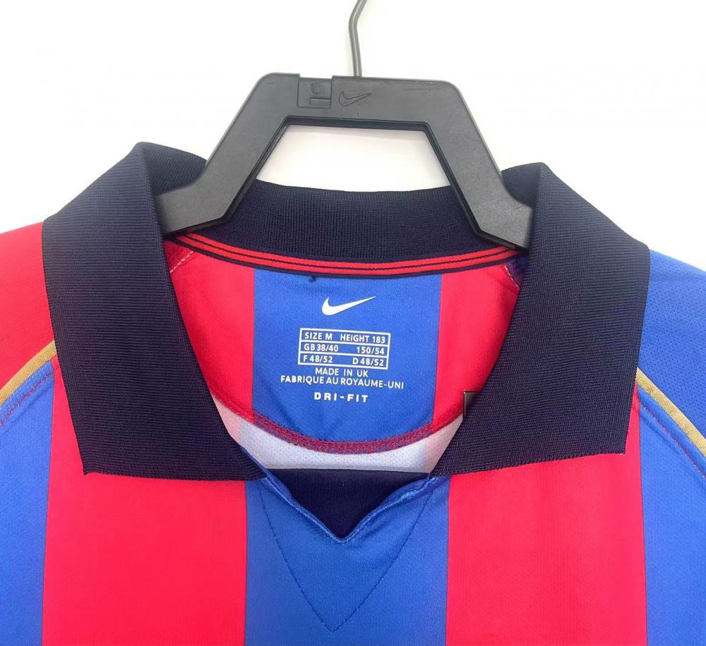 Barcelona Retro Home Jersey 01/02