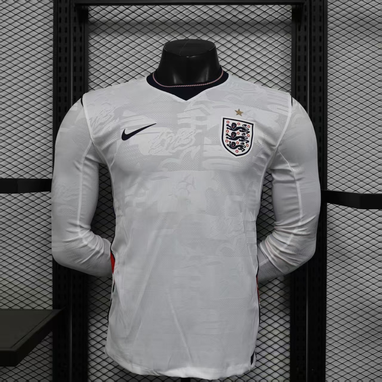 England Home Long Sleeves Jersey Player Version World Cup 2026