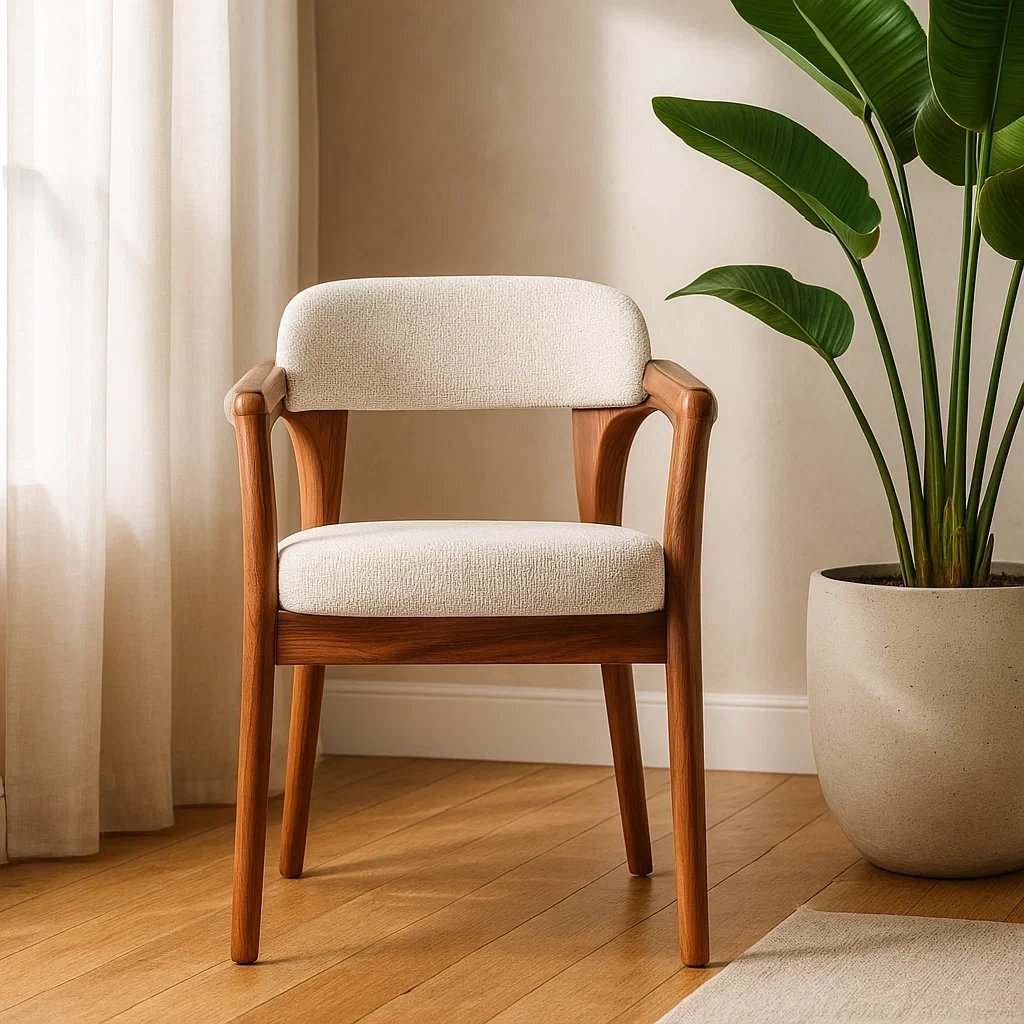 chaise de salle à manger moderne avec accoudoirs