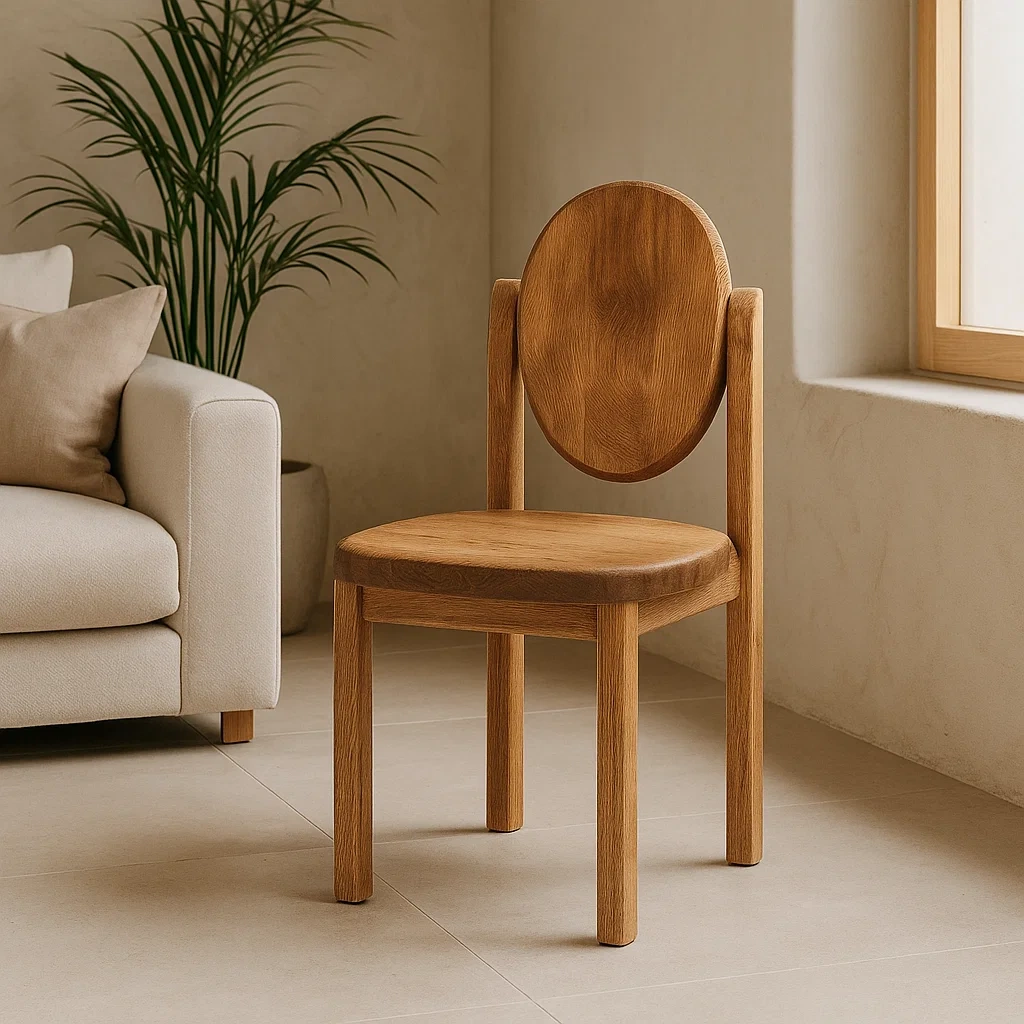 chaise de salle à manger en bois massif