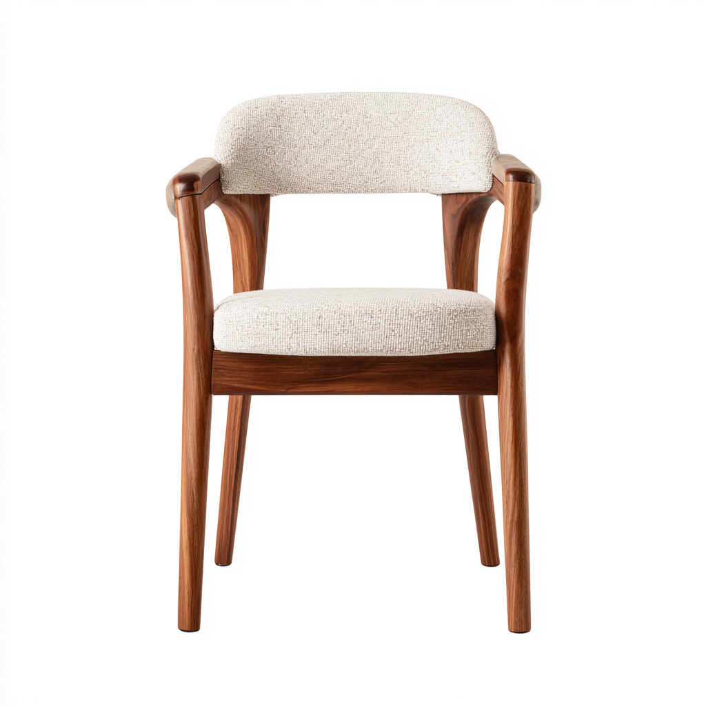 chaise de salle à manger moderne avec accoudoirs