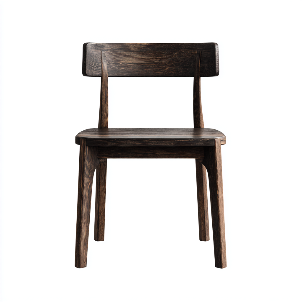 chaise de salle à manger minimaliste en bois