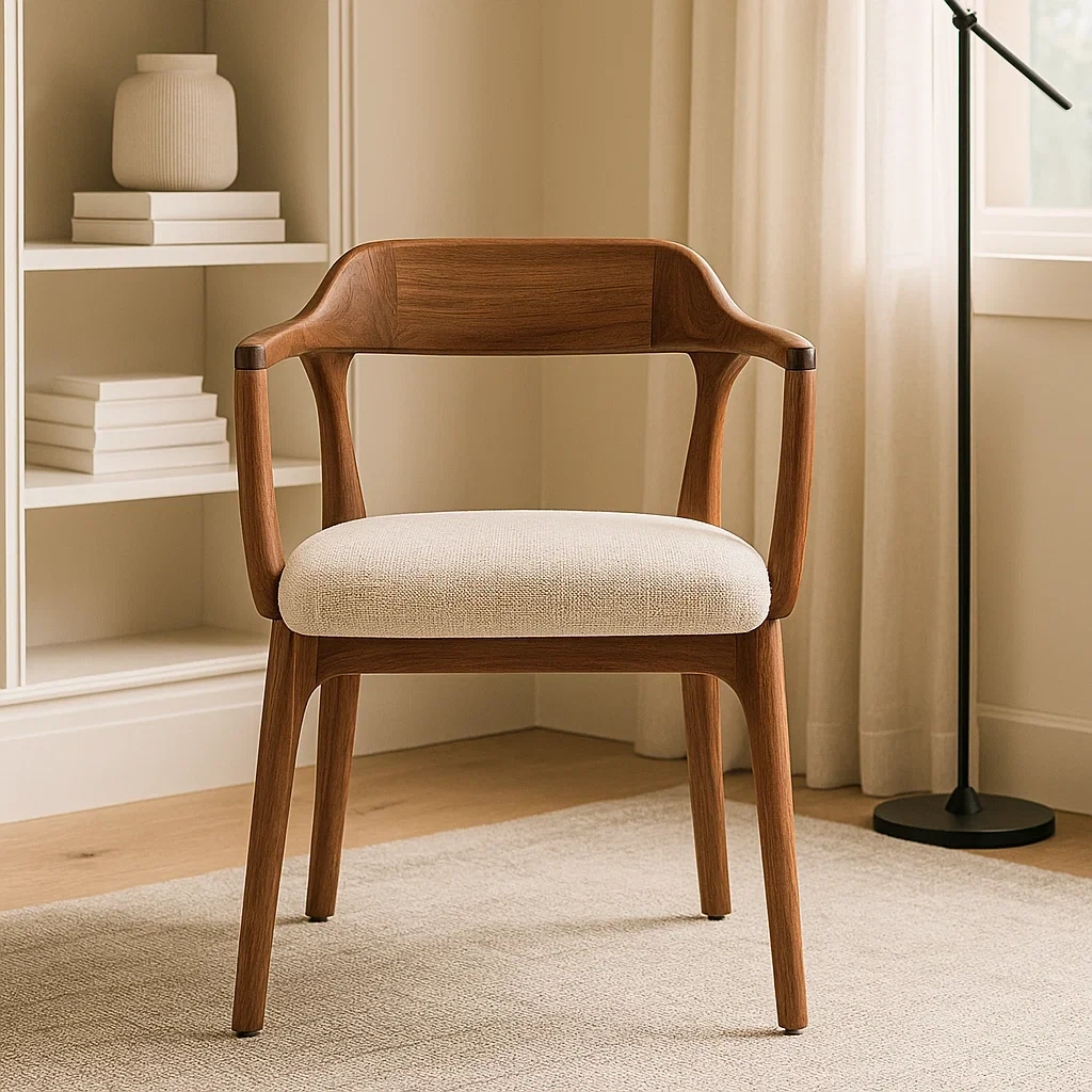 chaise de salle à manger moderne avec accoudoirs