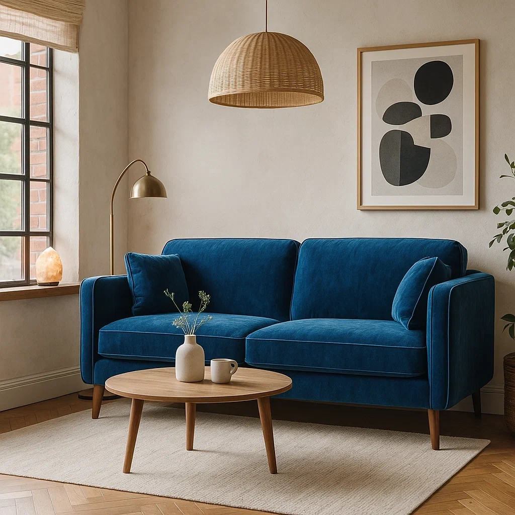 Canapé moderne bleu