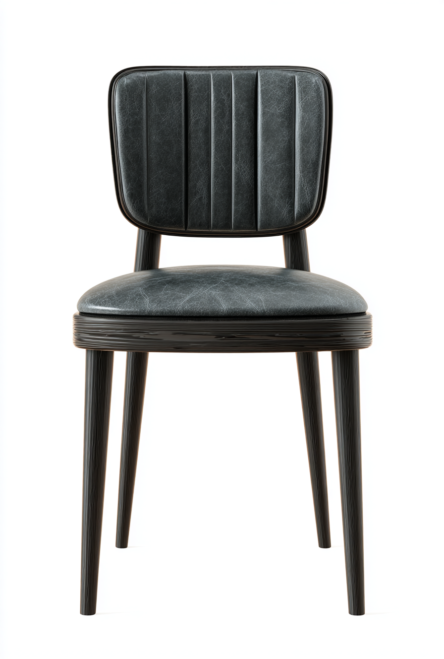 chaise de salle à manger moderne avec dossier capitonné