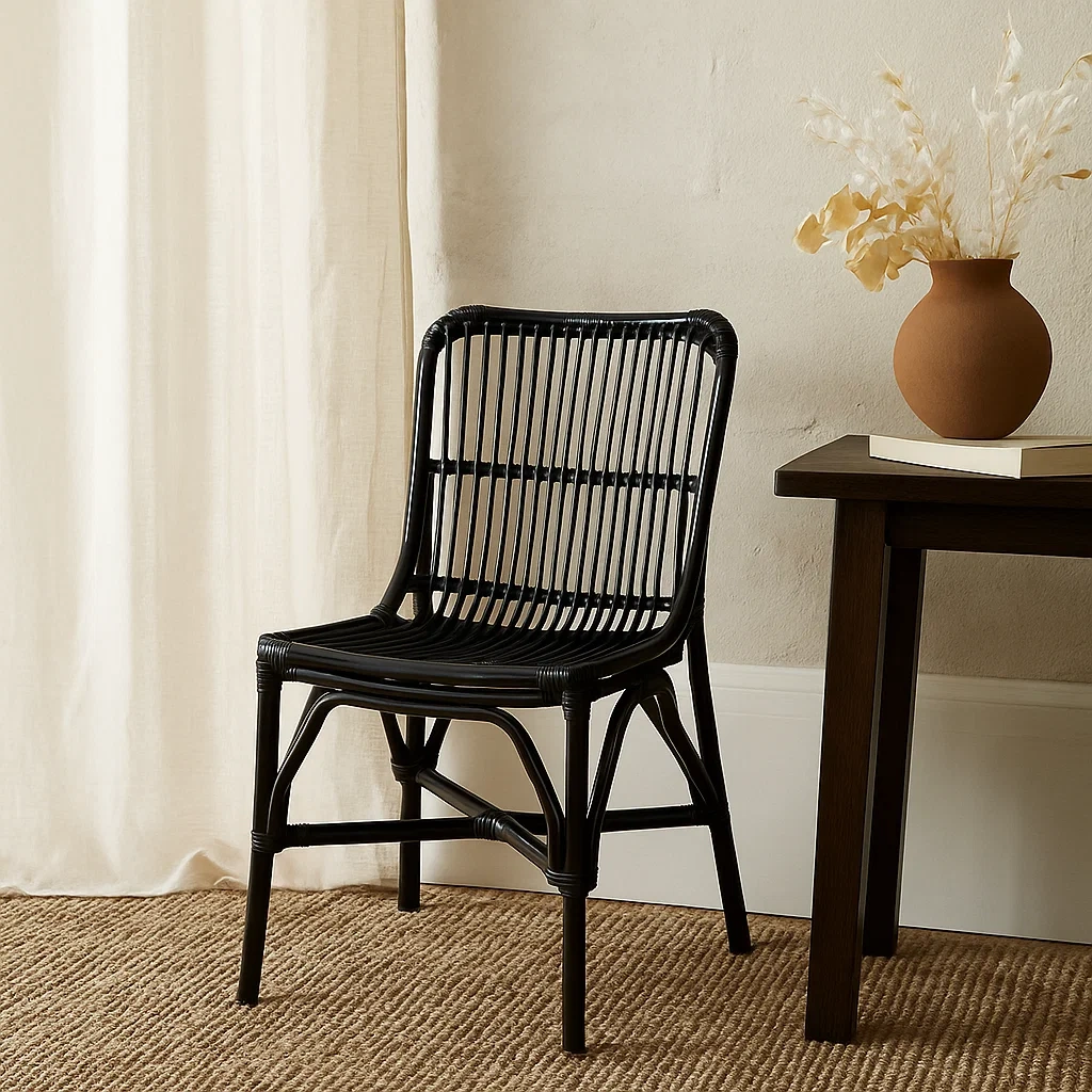 chaise de salle à manger en rotin