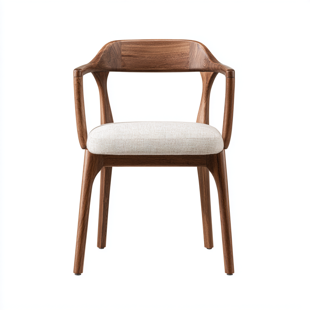 chaise de salle à manger moderne avec accoudoirs